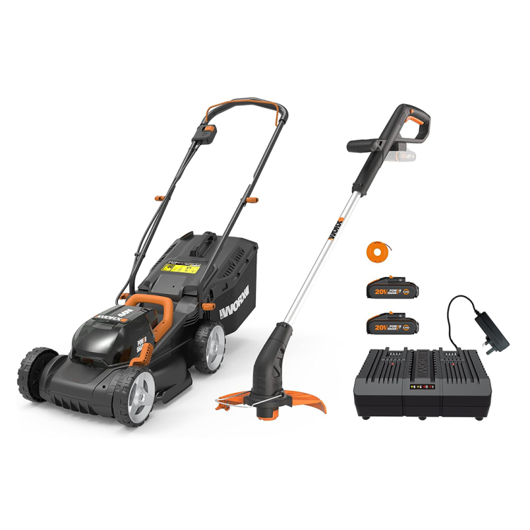 ΧΛΟΟΚΟΠΤΙΚΟ ΜΠΑΤΑΡΙΑΣ WORX ΣΕΤ WG779E.2 ME TRIMMER WG157E.9 (ΜΕ 2 ΜΠΑΤΑΡΙΕΣ ΚΑΙ ΦΟΡΤ.) SPECIAL OFFER